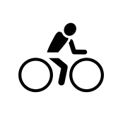 bicycling (fast)